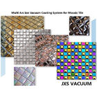 Kapasitas Besar Multi Warna Kaca Mosaik Multi Arc Ion PVD Vacuum Coating Peralatan Untuk Emas Perak Rose Gold