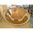 Kapasitas Besar Keramik Sanitaryware Wash Basin Emas Rose Gold Color Mesin Coating PVD