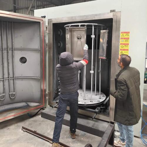 berita perusahaan terbaru tentang Mesin Lapisan PVD 1800mm Sukses Diantar ke Aljazair untuk Produksi Sink Baja Rostless