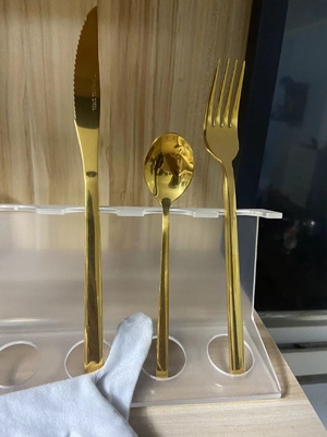 PVD Vacuum Coating Machine Titanium Nitride Stainless Steel Fork And Spoon
