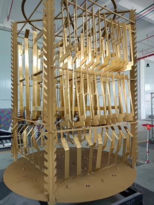 Cerah Metallic Gloss Baja tahan karat Hardware Aksesoris Multi-Arc Ion Coating Machine Untuk Emas