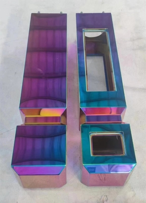 Pipa stainless steel lembaran stainless steel warna-warni Pvd mesin plating emas titanium