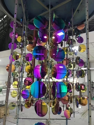 Pipa stainless steel lembaran stainless steel warna-warni Pvd mesin plating emas titanium