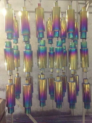 Lingkungan ramah baja tahan karat Pintu pegangan gantungan Hardware PVD Vakuum Coating Machine