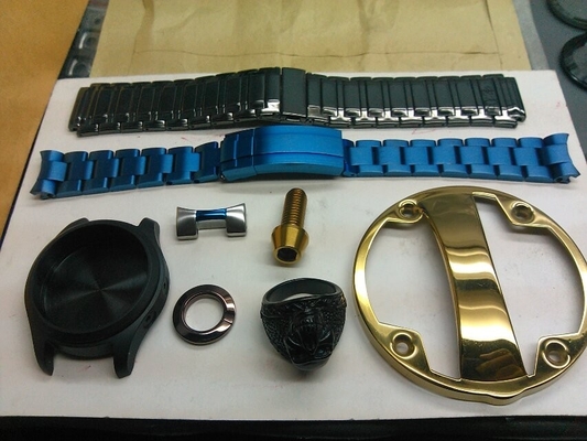 Mesin Lapisan Titanium Nitride PVD Otomatis Untuk Genggaman Pintu Baja Rinsing