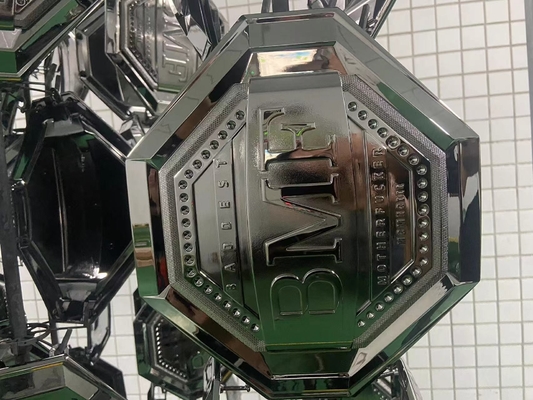 Mudah dioperasikan Baja tahan karat SS Bagian Pelangi Warna PVD Vakuum Coating Machine