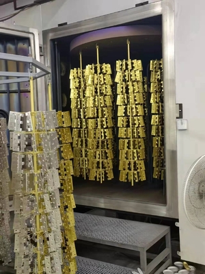 Fittings baja tahan karat berkapasitas besar Emas / Rose Gold Multi Arc Plasma Vacuum PVD Coating Machine