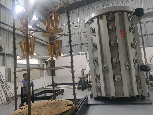 Efisiensi Tinggi Output Besar PVD Multi Arc Gold Coating Machine Vacuum Stainless Steel