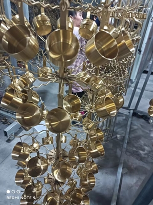 Efisiensi Tinggi Pelangi Warna Baja Ringan Multi Arc Ion PVD Coating Machine