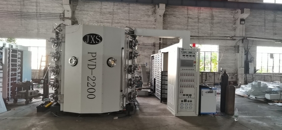 Hardware stainless steel Fitting emas Vacuum Plating Machine Untuk warna pelangi emas