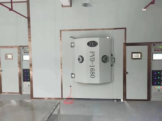 Vertikal Single Door Stainless Steel Furniture Hitam PVD Vacuum Coating Machine