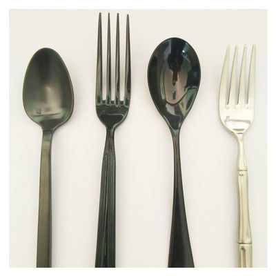 Peralatan Makan Stainless Steel SS Peralatan Makan Sendok Garpu Sendok Garpu Titanium PVD