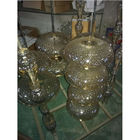 Foshan JXS Output Tinggi Golden Glassware Glass Crystal PVD Vacuum Coating Mesin Produsen