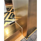 Ukuran besar Stainless Steel Plat Lembar Furniture Titanium Mesin Pelapisan Vakum PVD Untuk Emas Naik Warna Hitam