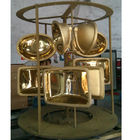 Efisiensi Besar Efisiensi Tinggi Keramik Sanitaryware Multi Arc Ion PVD Vacuum Gold Plating Machine