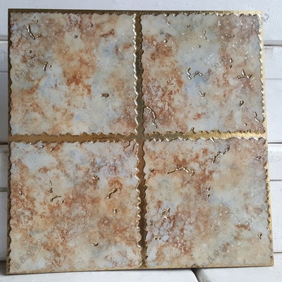 Dekoratif Kaca Mosaik PVD Vacuum Coating Machine Mesin Plating Emas Untuk Ubin