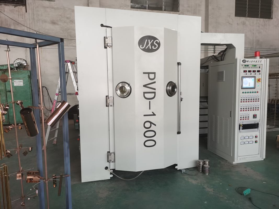 Full Auto PVD Vacuum Coating Machine dengan ruang stainless steel dan garansi 1 tahun untuk substrat logam dan keramik