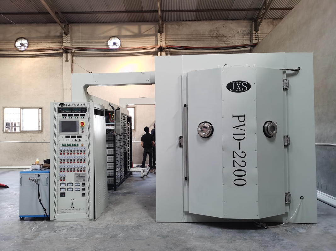 Multi Cathodic Arc Dekoratif PVD Coating Machine Sistem Kontrol Otomatis Penuh