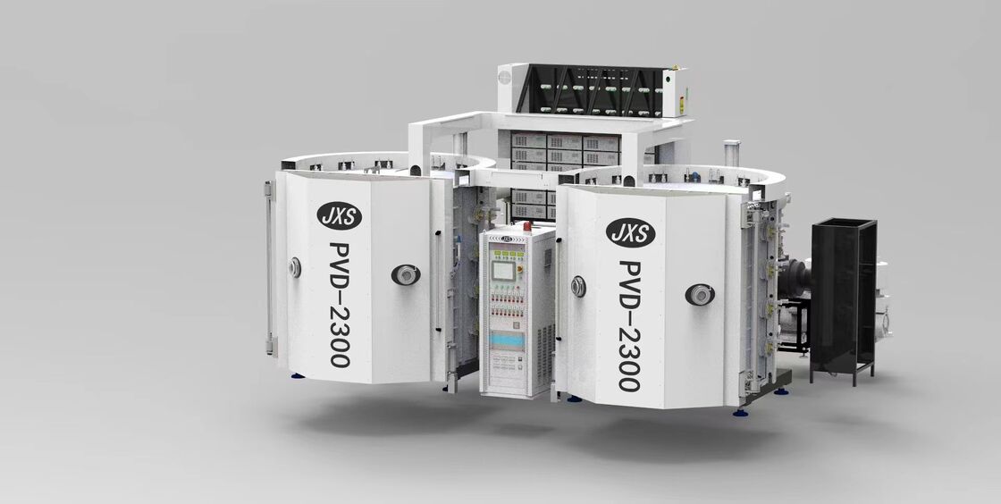 Full Auto PVD Vacuum Coating Machine untuk kerajinan keramik dengan warna yang cerah dan high gloss dan garansi 1 tahun