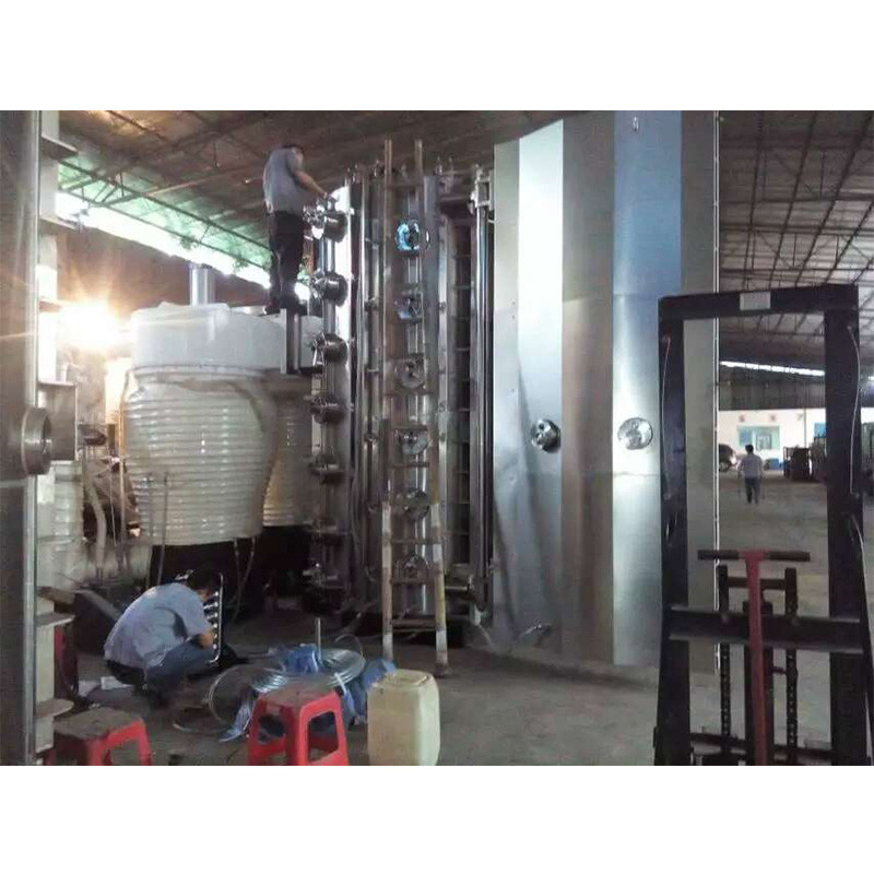 Efisiensi Tinggi Ukuran Ruang Besar Stainless Steel Furniture Plat Lembar Mesin Pelapisan Vakum PVD