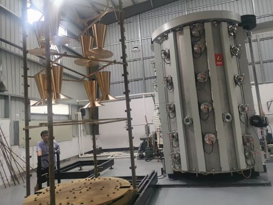 Harga yang bagus Lingkungan Ramah Ukuran Disesuaikan Baja Ringan Bagian SS Mesin Plating Ion Vakum on line