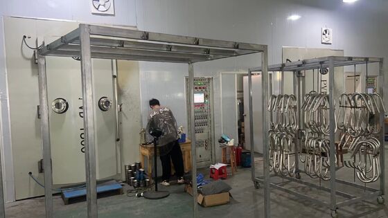 Harga yang bagus Mesin Lapisan Vakum PVD dengan Lapisan Cermin Cerah, Adhesi yang Kuat, dan Sistem Kontrol Otomatis Penuh on line
