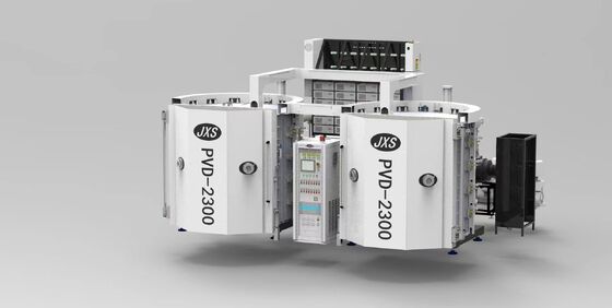 Full Auto PVD Vacuum Coating Machine untuk kerajinan keramik dengan warna yang cerah dan high gloss dan garansi 1 tahun