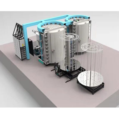 Harga yang bagus Tingkat Ionisasi Tinggi Mesin Vacuum Titanium Nitrida PVD Coating Untuk Stainless Steel Pintu Bingkai Pencahayaan Hardware on line