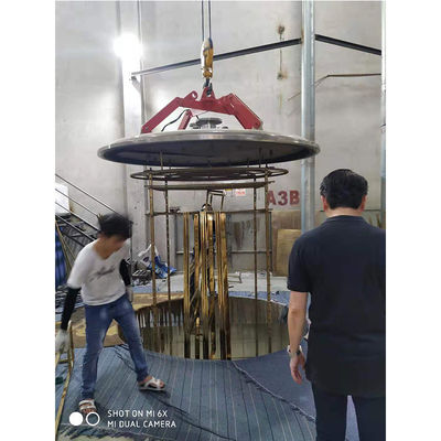 Kapasitas besar Stainless Steel Furniture Kursi Meja Titanium Emas Mesin Pelapisan Vakum PVD