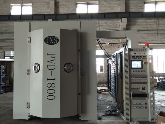 Harga yang bagus Adhesi Kuat Film Pintu Menangani SUS PVD Mesin Pelapisan Vakum on line