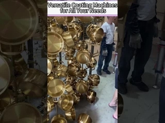 Kecepatan Depositing Tinggi Glassware Kaca Kristal PVD Vacuum Coating Machine Untuk Emas Warna